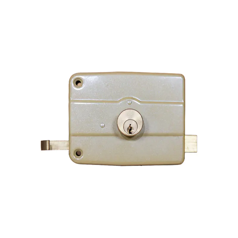 123 123Door Lock Hardware Security Night Latch Anti-Thief Door Rim Lock