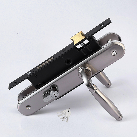 129 129 Black Coating Lockbody With Handle Cylinder Key Lock